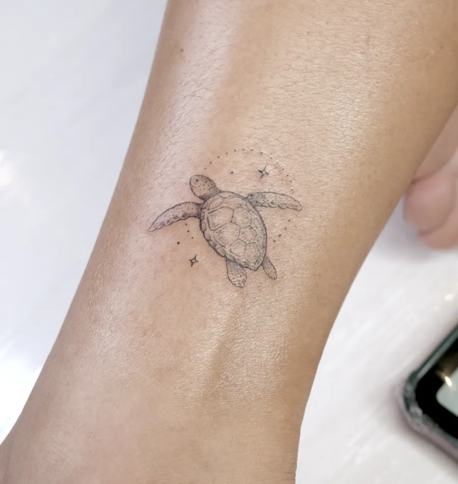 Primeira tatuagem — aluna